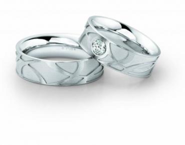 Trauringe Weissgold von Fischer 06 05375/070